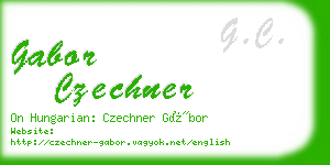 gabor czechner business card